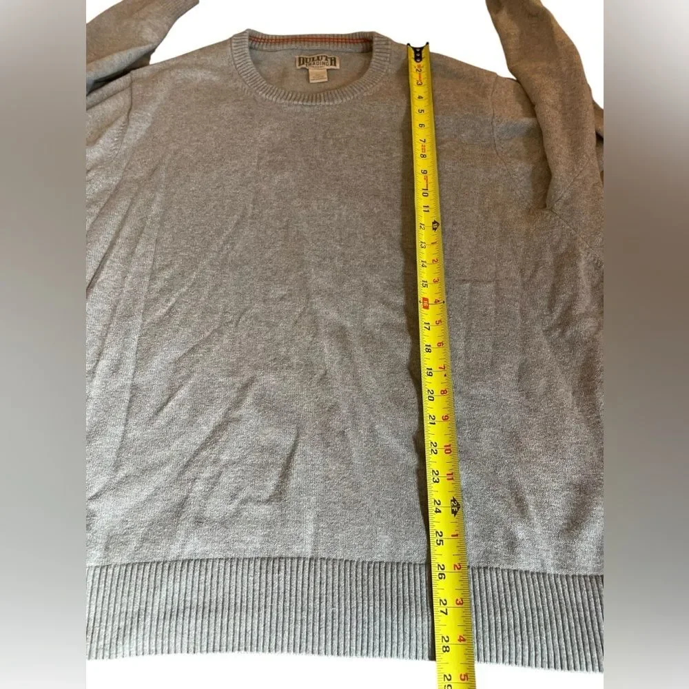 Duluth Trading Company Strongarm Crew Sweater Mens Size XXL Gray